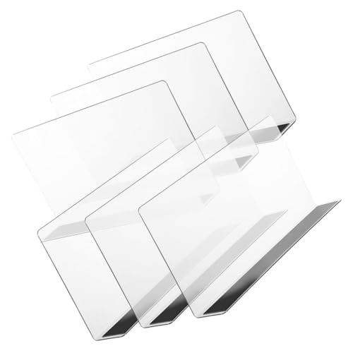 ULTECHNOVO 6 Stück Förmige PVC Regaltrenner Transparente Trenner für Supermärkte Vielseitig Einsetzbare Regalorganizer Langlebige und Robuste Abgrenzungen für Optimale Produktpräsentation von ULTECHNOVO