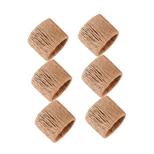 ULTECHNOVO 6 Stück Handgefertigte Teilig Rustikale Serviettenringe aus Geflochtenem Naturmaterial Leichte Napkin Holder für Tischdeko Rustikaler Landhausstil für Festliche Anlässe und Alltag ULTECHNOVO 6 Stück Handgefertigte Teilig Rustikale Serviettenringe aus Geflochtenem Naturmaterial Leichte Napkin Holder für Tischdeko Rustikaler Landhausstil für Festliche Anlässe und Alltag von ULTECHNOVO
