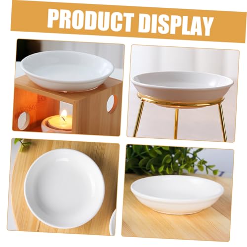 ULTECHNOVO 6 Stück Keramikschalen für Ölbrenner Runde Ersatzschale Hitzebeständig Leicht zu Reinigen Vielseitig für Wachsschmelzer und Aromalampen Schützende Duftlampe Zubehör von ULTECHNOVO