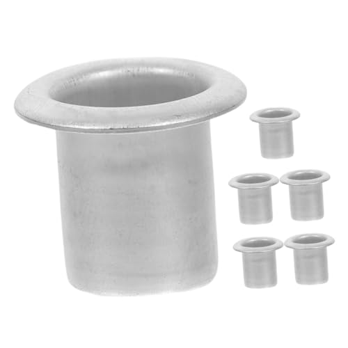 ULTECHNOVO 6er-Pack Teelichthalter-einsätze Aus Metall Kerzenbecher Für Tropf-Home-Vintage-Stil- Silber von ULTECHNOVO