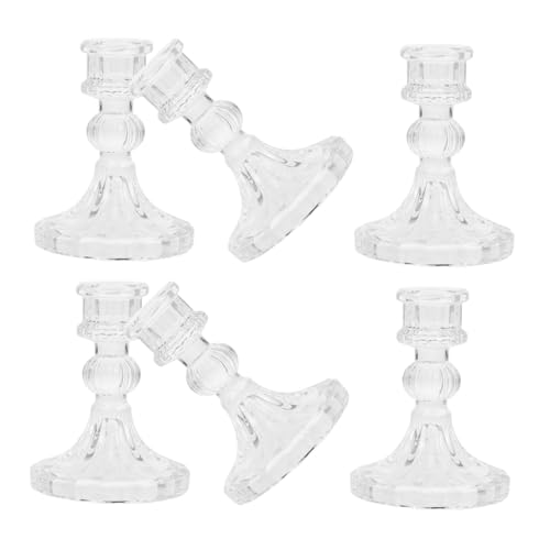 ULTECHNOVO 6 Stück Kerzenhalter aus Glas Spitzkerzenhalter Kerzenständer aus Kristall Kegelkerzenhalter Kerzenhalter aus Kristall konische Kerzenhalter Kerzenständer aus Glas Transparent ULTECHNOVO 6 Stück Kerzenhalter aus Glas Spitzkerzenhalter Kerzenständer aus Kristall Kegelkerzenhalter Kerzenhalter aus Kristall konische Kerzenhalter Kerzenständer aus Glas Transparent von ULTECHNOVO