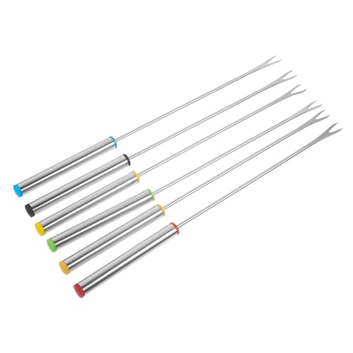 ULTECHNOVO 6 Stück Teiliges Grillgabel mit Farbiger Griffauswahl Vielseitige Bbq Fleischspieße und Dessertgabeln für Barbecue Fondue und Obst Rostfrei Ergonomisch Leicht zu Transportieren ULTECHNOVO 6 Stück Teiliges Grillgabel mit Farbiger Griffauswahl Vielseitige Bbq Fleischspieße und Dessertgabeln für Barbecue Fondue und Obst Rostfrei Ergonomisch Leicht zu Transportieren von ULTECHNOVO