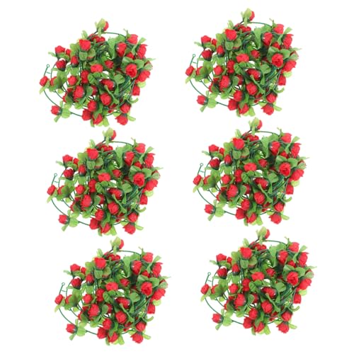 ULTECHNOVO 6 Stück Teiliges Rotes Künstliches Rosen Girlande Realistische Hängende Rosenranken Dekoration Langlebige Gefälschte Blumen für Hochzeit Fenster Wand Baum und Heimdekor ULTECHNOVO 6 Stück Teiliges Rotes Künstliches Rosen Girlande Realistische Hängende Rosenranken Dekoration Langlebige Gefälschte Blumen für Hochzeit Fenster Wand Baum und Heimdekor von ULTECHNOVO