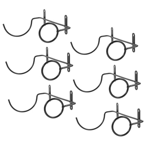 ULTECHNOVO 6 Stück Teiliges Wand Weinflaschenhalter aus Stabilem Rot Lackiert Dekoratives Weinregal zur Wandmontage für Zuhause Installieren Elegant für Bar und Wohnraumdeko von ULTECHNOVO