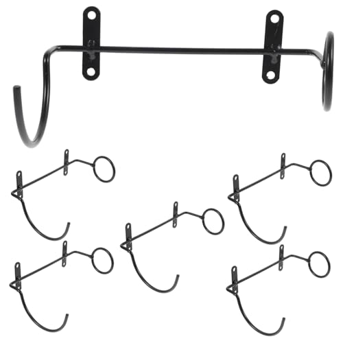 ULTECHNOVO 6 Stück Teiliges Wandmontiertes Weinregal aus Metall Wandhalter für Weinflaschen Rote Weinflaschenhalter im Industrie Design Installieren Robust und Stilvoll für Wohnzimmer Bar von ULTECHNOVO