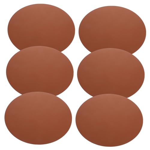 ULTECHNOVO 6 Stück Tischset Aus Leder Wiederverwendbare Tischsets Dekorative Tischsets Tischdekorationen Tischdekoration Für Die Dekoration des Esstisches Esstischzubehör Tischmatte Kaffee Pu von ULTECHNOVO