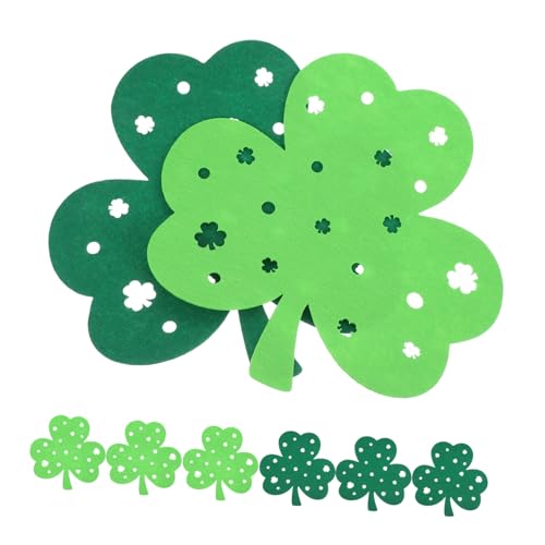 ULTECHNOVO 8 Stück Klee Tischsets Placemats Ornamente Zum St. Patrick's Day Kleeblattgrüne Tischmatte Tischschutzpolster Tischmatte Tischsets Für Die Küche Tischset Untersetzer Filzstoff Grün ULTECHNOVO 8 Stück Klee Tischsets Placemats Ornamente Zum St. Patrick's Day Kleeblattgrüne Tischmatte Tischschutzpolster Tischmatte Tischsets Für Die Küche Tischset Untersetzer Filzstoff Grün von ULTECHNOVO