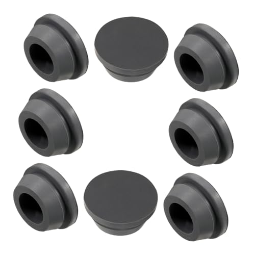 ULTECHNOVO 8 Stück Klimaanlagenabflussstopp Stecker Der Klimaanlage Drain Stopper Stecker Klimaanlagenabflusskappe Stecker Öffnen Runde Kuchenlochstopfen -ablassschraube Schwarz Gummi von ULTECHNOVO