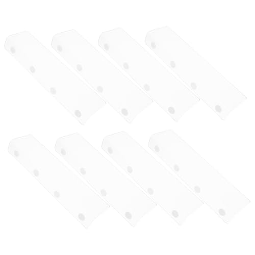ULTECHNOVO 8 Stück Regalrückwand Kleiderteiler Aus Kunststoff Bücherregal-Organizer Bücherregalhalter Bücherregalteiler Bücherregler Organizer Für Küchenregale Acryl Transparent von ULTECHNOVO
