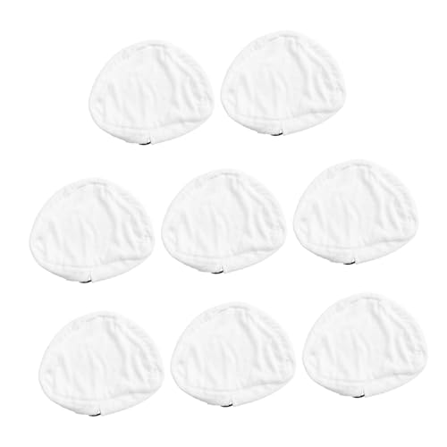 ULTECHNOVO 8 Stück Teiliges Dampfreiniger Mikrofaser Wischmopp Ersatzbezug Waschbare Reinigungspads für Harte Böden Kompatibel mit Dampfmopps Hohe Wasser und Schmutzaufnahme von ULTECHNOVO