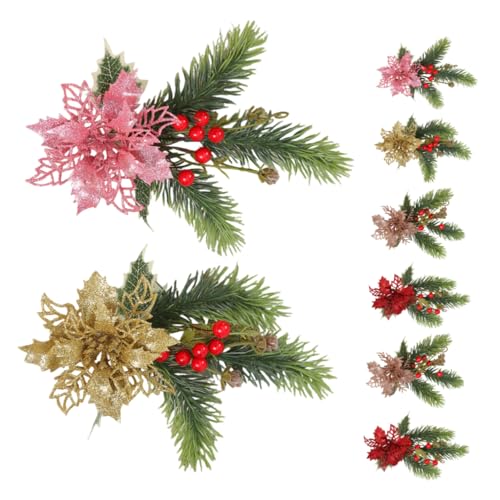 ULTECHNOVO 8stücke Kunstpflanze Mit Roten Beerenzweigen Und Künstlichen Kiefernnadeln Für Weihnachtsdekoration Blumenstecker Mit Beerendekor Unechte Rote Beeren Stiel Für Heimdeko ULTECHNOVO 8stücke Kunstpflanze Mit Roten Beerenzweigen Und Künstlichen Kiefernnadeln Für Weihnachtsdekoration Blumenstecker Mit Beerendekor Unechte Rote Beeren Stiel Für Heimdeko von ULTECHNOVO