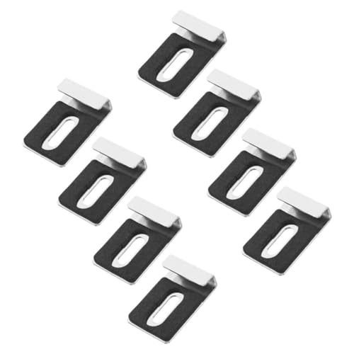 ULTECHNOVO 8 Stück Teiliges Spiegelhalter Clips für Wandmontage Robuste Praktische Halterungen für Rahmenlose Spiegel mit Rutschfesten Pads und Modernem Design von ULTECHNOVO