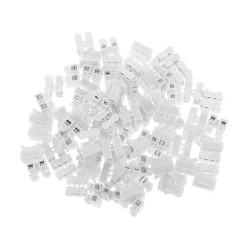 ULTECHNOVO 80 Stück Teiliges Push Wiring Terminal Kabelverbinder aus Langlebigem PP für LED downlights und Deckenlampen Federbelastete Schnellanschlussklemmen Werkzeuglose Installation von ULTECHNOVO