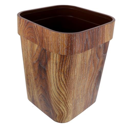 ULTECHNOVO Abfalleimer mit Imitation Holzmaserung Rechteckiger Mülleimer ohne Deckel Stabiler Kunststoffkorb für Büro Küche Bad Moderner Haushaltsabfallbehälter Leicht zu Reinigen Vielseitig ULTECHNOVO Abfalleimer mit Imitation Holzmaserung Rechteckiger Mülleimer ohne Deckel Stabiler Kunststoffkorb für Büro Küche Bad Moderner Haushaltsabfallbehälter Leicht zu Reinigen Vielseitig von ULTECHNOVO