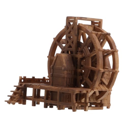 ULTECHNOVO Aquarium-brunnenrad, Wasserfall-Ornament, Aquarium-wasserspiel, Mikro-landschaftsbau- Für Schreibtisch, Büro, Zen-Garten-Dekoration, 8 cm von ULTECHNOVO
