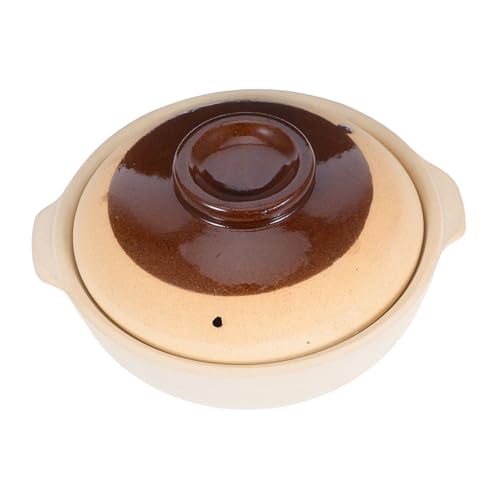 ULTECHNOVO Auflaufform Zum Mitnehmen Kochgeschirr Griff Keramiktopf Zubehör Suppentopf Für Abendessen Und Partys Traditionelles Kochtopf Zubehör Traditioneller Kochtopf Ersatz Ton von ULTECHNOVO