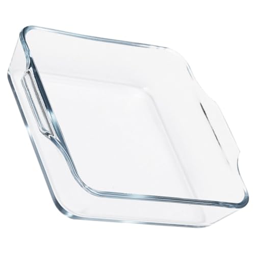 ULTECHNOVO Backform aus mit Doppelgriffen Hitzebeständige Auflaufform für Ofen und Mikrowelle für Gemüse Pizza und Volumen Leicht zu Reinigen von ULTECHNOVO