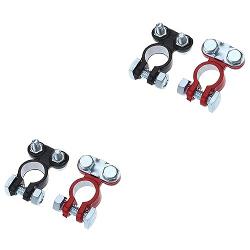 ULTECHNOVO Batterieklemme Auto Battery Terminal Ends 4 Stück Batteriekabel Endet Batteriekabelklemme Autobatterieklemme Batteriepol Endet Akku Klammern Zinc Alloy Car Battery Terminal von ULTECHNOVO