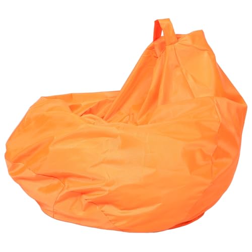 ULTECHNOVO Bequemer Orangener Sitzsack Bezug ohne Füllung Waschbarer Stoffbezug für Relax Sofas für und Außenbereich Robuste und Atmungsaktive Verarbeitung von ULTECHNOVO