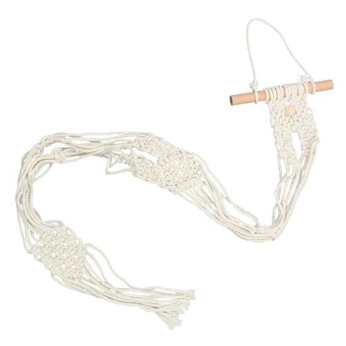 ULTECHNOVO Boho Makramee Hutaufhänger aus Baumwollseil und Rustikaler Wandgarderoben Huthalter mit Doppeltem Tassel Design Langlebiger und Dekorativer Wand Organizer für Schlafzimmer und von ULTECHNOVO