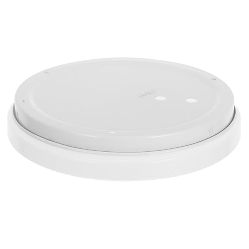 ULTECHNOVO Deckenlampenschirm Rund aus Kunststoff Dünne Lampenabdeckung für Deckenleuchten Installieren Reinigen Design für Schlafzimmer und Gleichmäßige Lichtverteilung von ULTECHNOVO