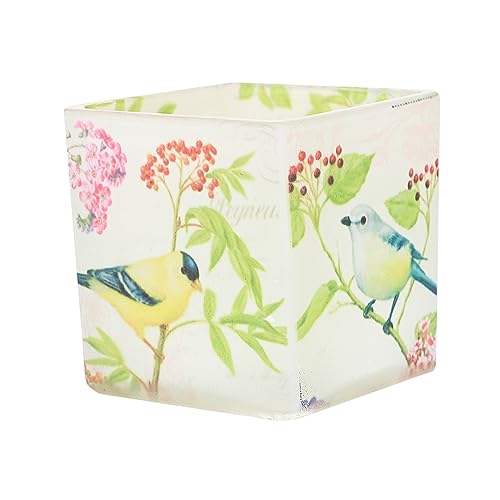 ULTECHNOVO Deko Kerzenhalter mit Buntem Vogel Muster Aromatherapie Wachsglas für Stilvolle Wohnzimmer und Tischdekoration für Romantische Anlässe und Feiertage ULTECHNOVO Deko Kerzenhalter mit Buntem Vogel Muster Aromatherapie Wachsglas für Stilvolle Wohnzimmer und Tischdekoration für Romantische Anlässe und Feiertage von ULTECHNOVO