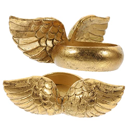ULTECHNOVO Dekorativer Flügel Kerzenständer aus Resin Runde Teelichthalter mit Flügel Muster Set für Stilvolle Wohnzimmer Dekoration ULTECHNOVO Dekorativer Flügel Kerzenständer aus Resin Runde Teelichthalter mit Flügel Muster Set für Stilvolle Wohnzimmer Dekoration von ULTECHNOVO