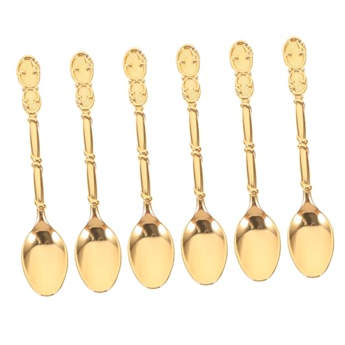 ULTECHNOVO Dessertlöffel Vintage Design mit Langem Griff Tragbarer Mehrzweck Metalllöffel für Rühren Servieren und Genießen Ergonomisch und Kratzfest für Küche und Kaffee ULTECHNOVO Dessertlöffel Vintage Design mit Langem Griff Tragbarer Mehrzweck Metalllöffel für Rühren Servieren und Genießen Ergonomisch und Kratzfest für Küche und Kaffee von ULTECHNOVO