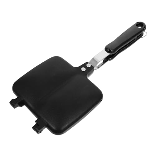 ULTECHNOVO Doppelseitige Antihaft Sandwichpfanne aus Aluminium Multifunktionale Grillpfanne für Brot und Snacks Hitzebeständig für Gasherd und Outdoor Praktische Haushalts Küchenhilfe von ULTECHNOVO