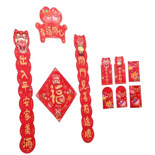 ULTECHNOVO Drachenjahr Rote Umschläge und Türcouplets Set Frühlingsfest Deko mit Roten Umschlägen Glücksbringer für Haustür und Party Einfach zu Kleben Symbol für Zusammenkunft und Wärme ULTECHNOVO Drachenjahr Rote Umschläge und Türcouplets Set Frühlingsfest Deko mit Roten Umschlägen Glücksbringer für Haustür und Party Einfach zu Kleben Symbol für Zusammenkunft und Wärme von ULTECHNOVO