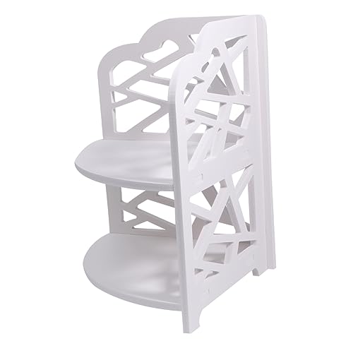 ULTECHNOVO Eck Badezimmerregal Hohldesign Platzsparendes Organizer Regal für Shampoo und Kleine Gegenstände Möbel für Bad Weiß von ULTECHNOVO