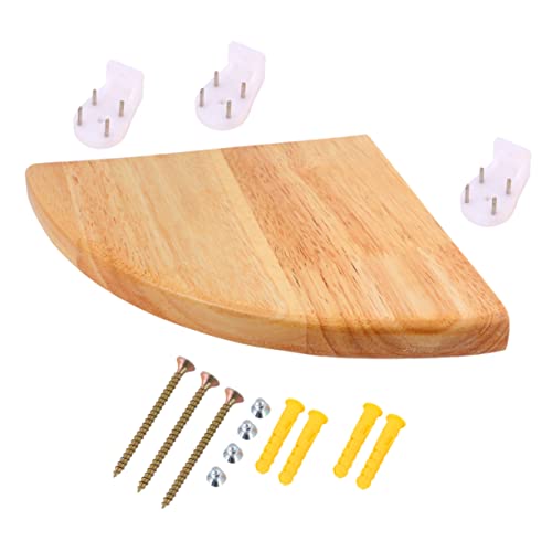 ULTECHNOVO Eckregal aus Gummibaum Wandregal mit Fächerförmigem Design für Wohnzimmer Schlafzimmer und Badezimmer Stabile Wandmontage Holzregal für Dekorative Aufbewahrung ULTECHNOVO Eckregal aus Gummibaum Wandregal mit Fächerförmigem Design für Wohnzimmer Schlafzimmer und Badezimmer Stabile Wandmontage Holzregal für Dekorative Aufbewahrung von ULTECHNOVO