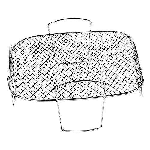 ULTECHNOVO Edelstahl Air Fryer Rack Hitzebeständig Multifunktionales Grill Dampfgitter für Heißluftfritteuse Robustes Küchengerät Leicht zu Reinigen für Camping und Haushalt ULTECHNOVO Edelstahl Air Fryer Rack Hitzebeständig Multifunktionales Grill Dampfgitter für Heißluftfritteuse Robustes Küchengerät Leicht zu Reinigen für Camping und Haushalt von ULTECHNOVO