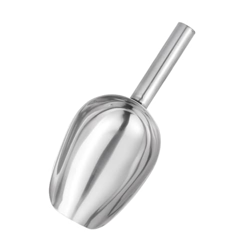 ULTECHNOVO Edelstahl Eisportionierer Schaufel Dicke Robuste Eisschaufel für Eiswürfel Süßigkeiten Nüsse und Bohnen Langlebig Gebogene Form für Kühlschrank und Dessert Gebrauch von ULTECHNOVO