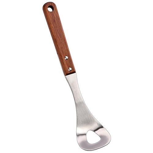ULTECHNOVO Edelstahl Fleischbällchen Löffel mit Holzgriff Antihaft Fleischbällchenformer Küchenhelfer mit Ovaler Form für Einfache Zubereitung Energiesparend Hygienisch Langlebig von ULTECHNOVO