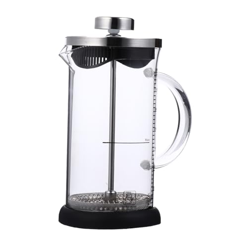 ULTECHNOVO Edelstahl Kaffeepresse mit Hitzebeständigem Messskala für Genaue Wassermenge Langlebiger Filter Kaffeebereiter für Zuhause und Büro Geschenkidee für Kaffeeliebhaber ULTECHNOVO Edelstahl Kaffeepresse mit Hitzebeständigem Messskala für Genaue Wassermenge Langlebiger Filter Kaffeebereiter für Zuhause und Büro Geschenkidee für Kaffeeliebhaber von ULTECHNOVO