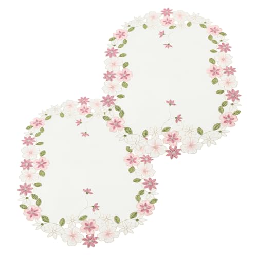 ULTECHNOVO 2stücke Teiliges Set Europäischer Landhausstil Tischdecke Und Platzsets Mit Dekorativer Stickerei Für Hochzeiten Dinner Und Besondere Anlässe Blumenmuster ULTECHNOVO 2stücke Teiliges Set Europäischer Landhausstil Tischdecke Und Platzsets Mit Dekorativer Stickerei Für Hochzeiten Dinner Und Besondere Anlässe Blumenmuster von ULTECHNOVO