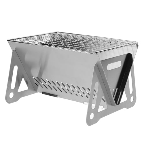 ULTECHNOVO Faltbarer Grill für Camping und Bbq Tragbarer Holzkohlegrill für Outdoor Aktivitäten Multi Funktional Leicht zu Lagern für Reisen und Picknick ULTECHNOVO Faltbarer Grill für Camping und Bbq Tragbarer Holzkohlegrill für Outdoor Aktivitäten Multi Funktional Leicht zu Lagern für Reisen und Picknick von ULTECHNOVO
