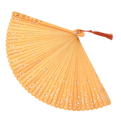 ULTECHNOVO Faltfächer im Chinesischen Stil Handgefertigter Handfächer mit Quaste für Tanz Partys und Cosplay aus Hochwertigem Hohlmusterige Designs Perfektes Accessoire für Heiße Sommertage ULTECHNOVO Faltfächer im Chinesischen Stil Handgefertigter Handfächer mit Quaste für Tanz Partys und Cosplay aus Hochwertigem Hohlmusterige Designs Perfektes Accessoire für Heiße Sommertage von ULTECHNOVO