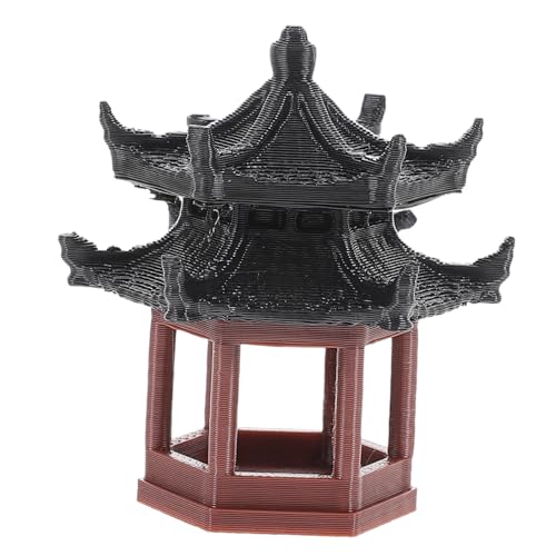 ULTECHNOVO Miniatur Chinesischer Pavillon Statue Für Mikrolandschaft Resin Ornament Für Bonsai Aquarien Und Garten Dekoration Hexagonal Design ULTECHNOVO Miniatur Chinesischer Pavillon Statue Für Mikrolandschaft Resin Ornament Für Bonsai Aquarien Und Garten Dekoration Hexagonal Design von ULTECHNOVO