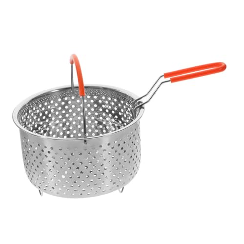 ULTECHNOVO Dampfkorb und Frittierkorb aus Runder Frittierkorb für Pommes Küchenwerkzeug zum Dämpfen und Frittieren Vielseitig Einsetzbar mit Griffen ULTECHNOVO Dampfkorb und Frittierkorb aus Runder Frittierkorb für Pommes Küchenwerkzeug zum Dämpfen und Frittieren Vielseitig Einsetzbar mit Griffen von ULTECHNOVO