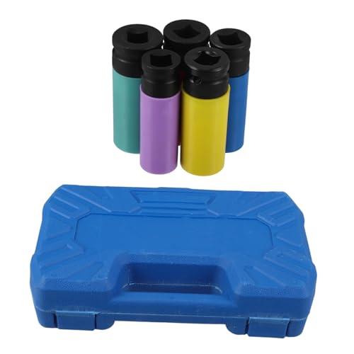 ULTECHNOVO Gehäuseschlüssel Lug -Nuss -Sockeladapter Radmutternbuchse fahren Felgenschutz Radschlüsselhöhle Rollschutznuss -Sockel Steckschlüssel für Radmuttern Radmutter Steckdose Stahl von ULTECHNOVO