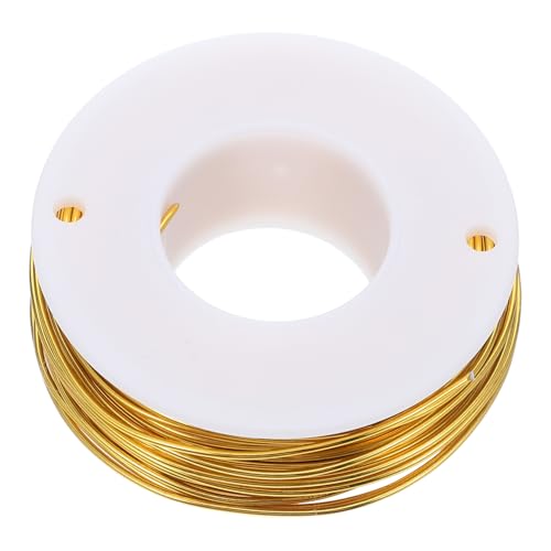 ULTECHNOVO Gelbes Aluminium Drahtband Flexibel Biegsamer Metalldraht für Schmuckherstellung Gartenpflanzenbindung Basteldraht Wreath Crafts Sculpting Wire ULTECHNOVO Gelbes Aluminium Drahtband Flexibel Biegsamer Metalldraht für Schmuckherstellung Gartenpflanzenbindung Basteldraht Wreath Crafts Sculpting Wire von ULTECHNOVO
