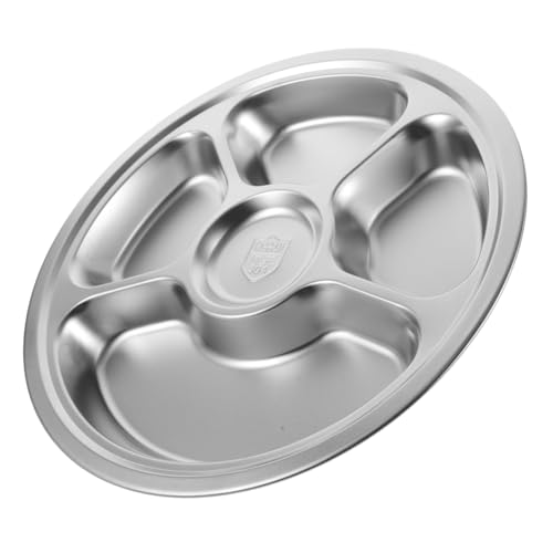 ULTECHNOVO Geteilter Teller Fächer Unzerbrechliche Portion Control Platte für Camping Alltag von ULTECHNOVO