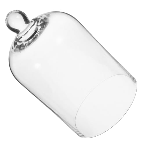 ULTECHNOVO Glasglocke für Konservierte Blumen Transparente Glasblumenglocke mit Elegantem Design Haltbare Glasabdeckung für Blumendekoration Kompakte Kreative Glasvitrine für Zuhause und von ULTECHNOVO