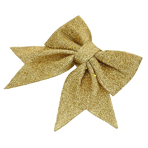ULTECHNOVO Goldene Weihnachtsdeko Schleife mit Glitterstaub Festliche DIY Christbaumschleife für Baum Fenster Geschenkverpackung Wiederverwendbar Hochwertiges Perlvliesmaterial Vielseitig ULTECHNOVO Goldene Weihnachtsdeko Schleife mit Glitterstaub Festliche DIY Christbaumschleife für Baum Fenster Geschenkverpackung Wiederverwendbar Hochwertiges Perlvliesmaterial Vielseitig von ULTECHNOVO