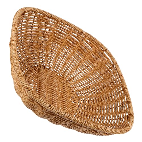 ULTECHNOVO Großer Imitation Rattan Geflochtener Snackkorb Multifunktional Leicht Dekorativer Obst und Brotkorb Für Wohnzimmer Küche Zuhause Wiederverwendbar ULTECHNOVO Großer Imitation Rattan Geflochtener Snackkorb Multifunktional Leicht Dekorativer Obst und Brotkorb Für Wohnzimmer Küche Zuhause Wiederverwendbar von ULTECHNOVO