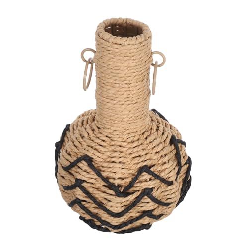 ULTECHNOVO Handgewebte Vase aus Papierseil mit Eisenverstärkung Rustikaler Blumenhalter für Getrocknete und Künstliche Blumen Dekorativ für Esszimmer Hotel und Landhausstil ULTECHNOVO Handgewebte Vase aus Papierseil mit Eisenverstärkung Rustikaler Blumenhalter für Getrocknete und Künstliche Blumen Dekorativ für Esszimmer Hotel und Landhausstil von ULTECHNOVO
