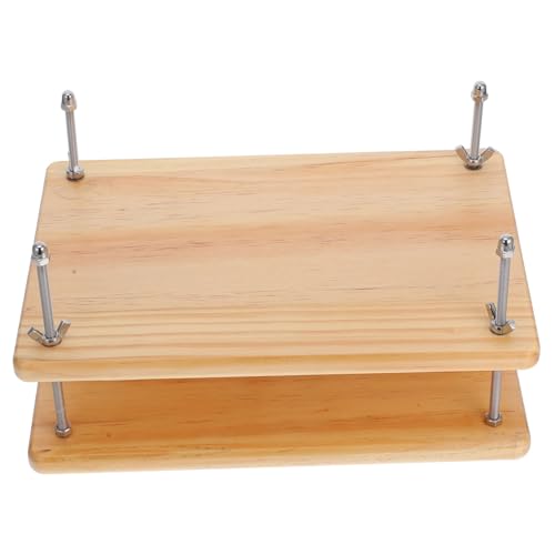 ULTECHNOVO Holz Buchpressplatte Manuelle Bindemaschine für Buchbindung Vielseitiges Werkzeug aus Robustem Holz Kompakt und Verstellbar für Zuhause und von ULTECHNOVO