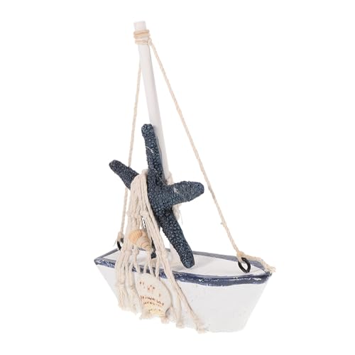 ULTECHNOVO Segelboot Deko Im Mediterranen Stil Ornament Baumwollseil Für Tisch Und Wanddekoration Wohnräumen Cafés Und Strandpartys von ULTECHNOVO